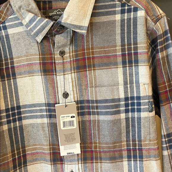 Eddie Bauer Flannel Plaid Shirt - Picture 6 of 14